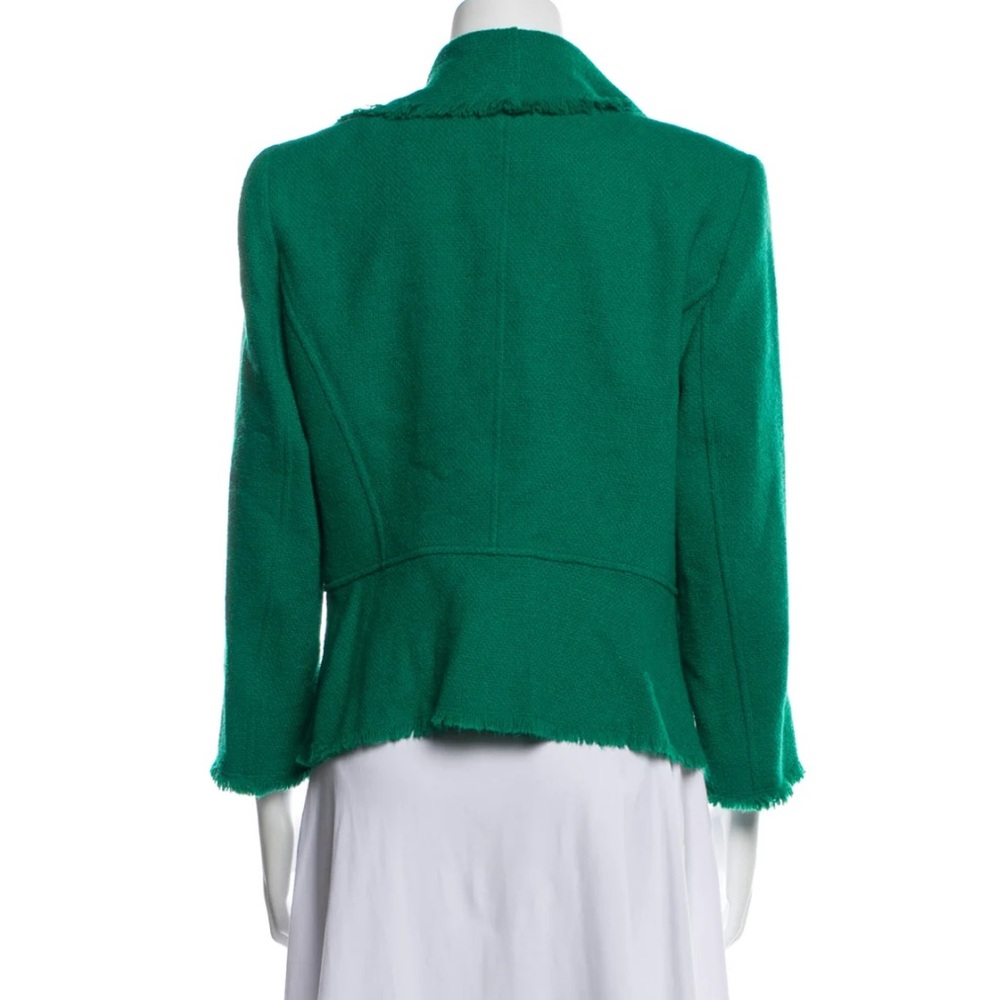 Green Ruffled Blazer - Picture 2 of 4